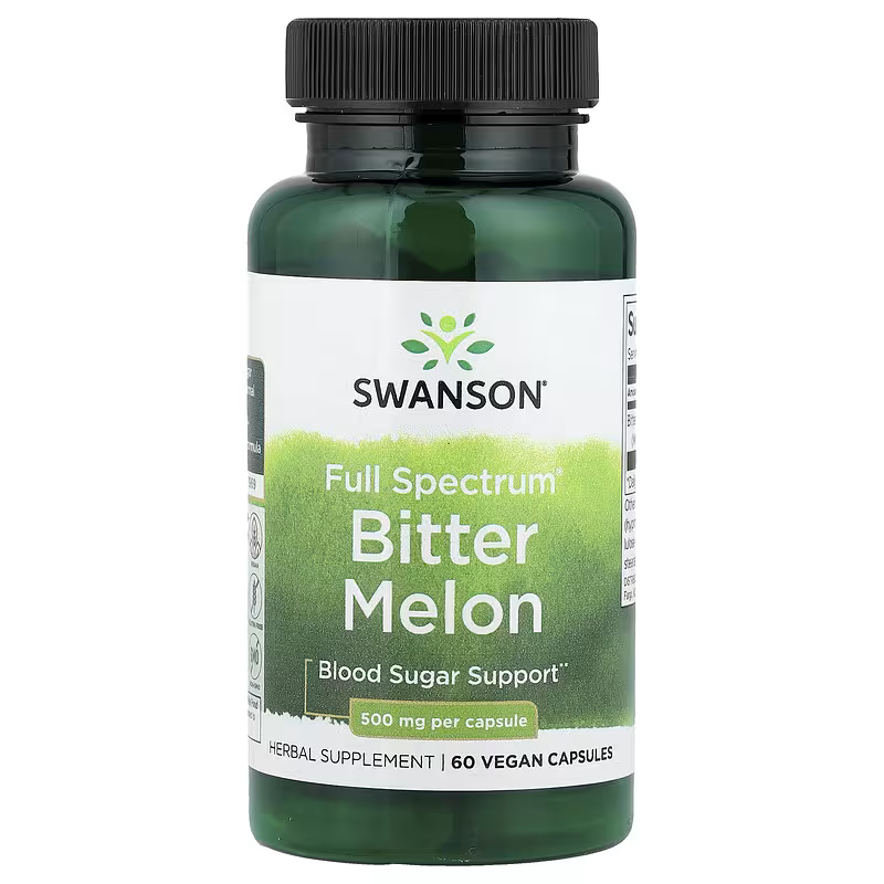 Swanson Full Spectrum® Bitter Melon – 500 mg (60 Vegan Capsules)